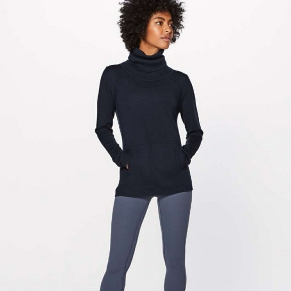 lululemon athletica Sweaters - Lululemon Sweat And Savasana Sweater Black Size 4
